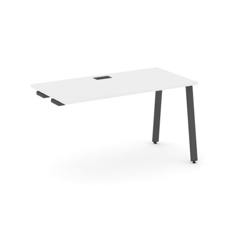 Стол-приставка к опорным элементам SN-6A.OPRS-014 (1580х700х750) (Белый/Металл Антрацит)