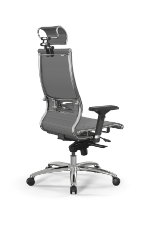 Кресло для руководителя Метта Samurai L2-7D - Infinity /Kc04/Nc04/D04P/H2cL-3D(M06.B31.G04.W03) (Серый)