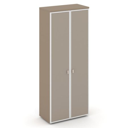 Шкаф высокий широкий ES.ST-1.10R I (800х420х1977) (Латте/Лакобель umbra)