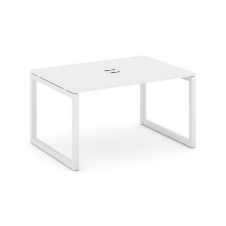 Стол переговорный SN-5O.SPRG-001 (980х980х750) (Белый/Металл Белый)