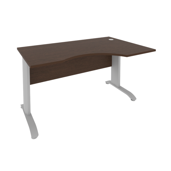 Стол криволинейный правый Riva ПЛ.СА-2 Пр 1400x900x750 (Венге/Металлик)