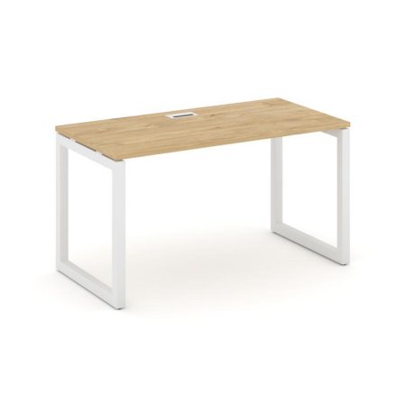 Стол письменный SN-5O.SP-021 (980х800х750) (Тиквуд Светлый/Металл Белый)