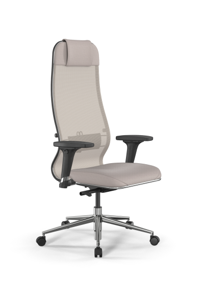 Кресло для руководителя Метта SynchroSit 10 B1-115D - X2+Extra /Um00/Wm12/D02P(M23.B23.G18.W02) (Светло-бежевый)