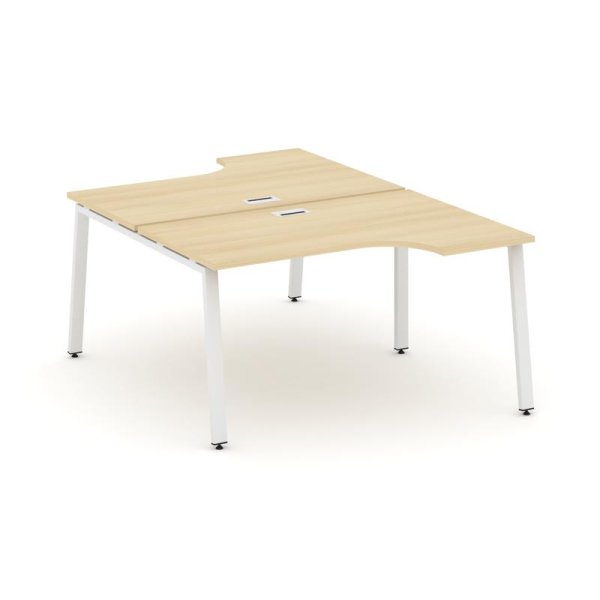 Рабочая станция эргономичная SN-6A.DRPA-011 (1380х1432/1992х750) (Акация Лорка/Металл Белый)