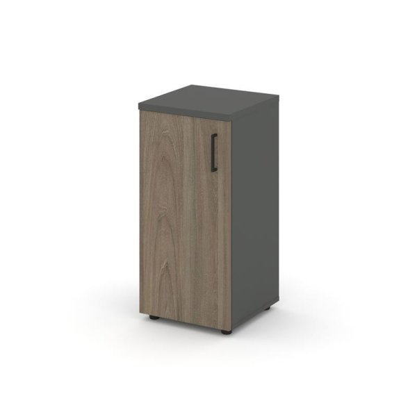 Шкаф низкий узкий SN.STU.E-301(L) (400х400х833) (Антрацит/Вяз Благородный)