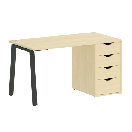 Стол письменный VR.SP-3-138.4.A 1380x720x750 (Клен/Антрацит Металл)