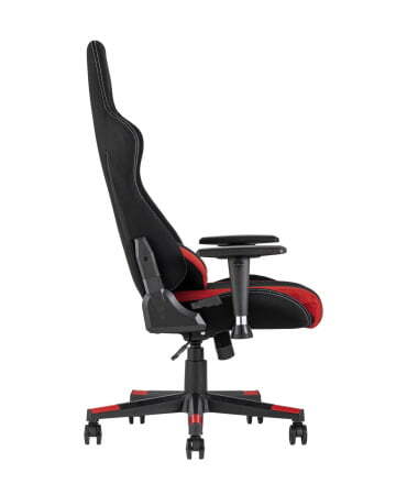 Кресло игровое TopChairs Maybach черно-красное (Геймерское кресло Maybach черный, красный)