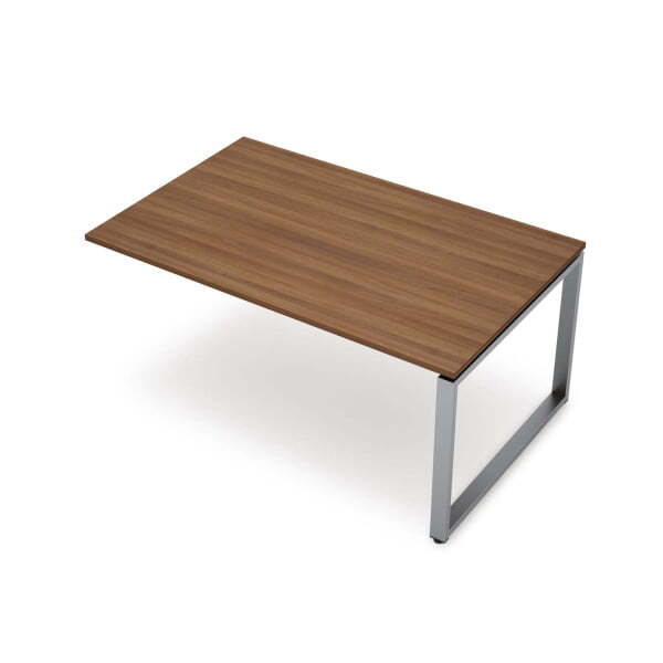 6МПК-О.604 Бенч-системы для переговорных столов, конечный модуль (1600x1000x750) (Шамони темный/Алюминий матовый)