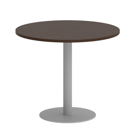 Стол круглый VR.SP-5-90.1 900x900x750 (Венге Цаво/Серый Металл)