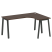 Стол криволинейный правый Metal System Style БА.СА-4 Пр 1600x1200x750 (Дуб Наварра/Серый металл)
