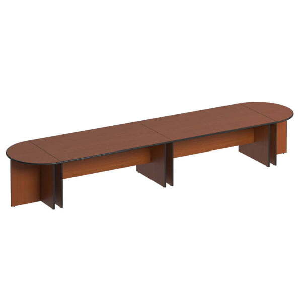 Стол для переговоров Дин-Р ДР441(2) + ДР130(2) 4880x1110x750 (Французский орех)