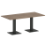 Стол прямоугольный VR.SP-5-180.2 1800x900x750 (Серый/Белый Металл)