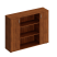 Шкаф комбинированный средний Комфорт КФ К.529 1540x380x1156 (Дуб шамони темный)