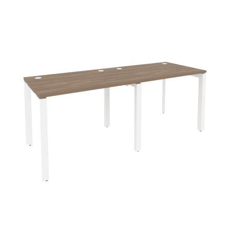 Рабочая станция на П-образном м/к Onix O.MP-RS-2.1.7 1960x720x750 (Дуб Аризона/Белый Металл)