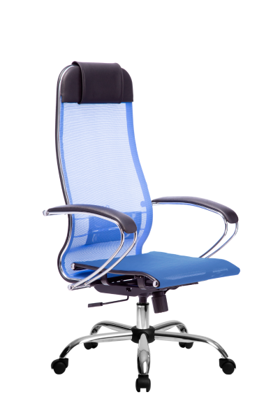 Кресло для руководителя Метта МЕТТА-4(MPRU)/подл.131/осн.003 (Васильковый)