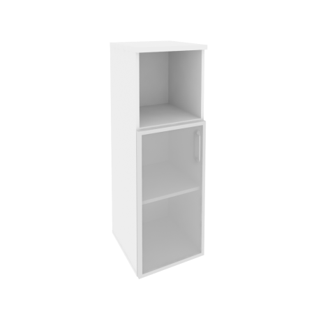 Шкаф средний узкий левый Onix O.SU-2.2RL 400x420x1207 (Белый Бриллиант)