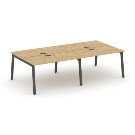 Рабочая станция 2-х сторонняя SN-5A.DRS-051 (1960х1632х750) (Тиквуд Светлый/Металл Антрацит)