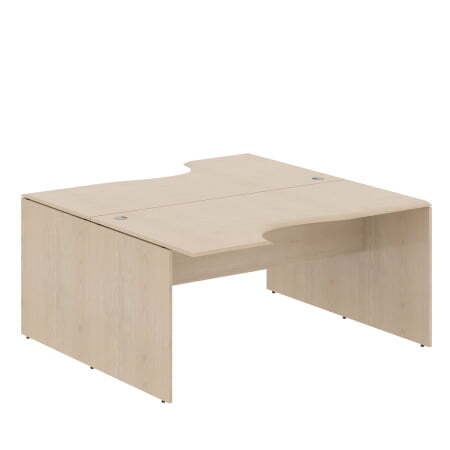 Рабочая станция из 2-х столов Wave W2CET 169.2 1600x1806x750 (Бук тиара)