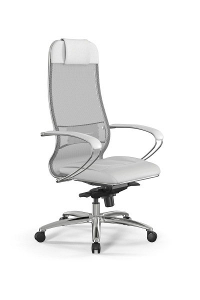Кресло для руководителя Метта Samurai L1-2K - TS+Infinity /Uc00/Wm06/K2cL(M06.B31.G04.W03) (Белый)