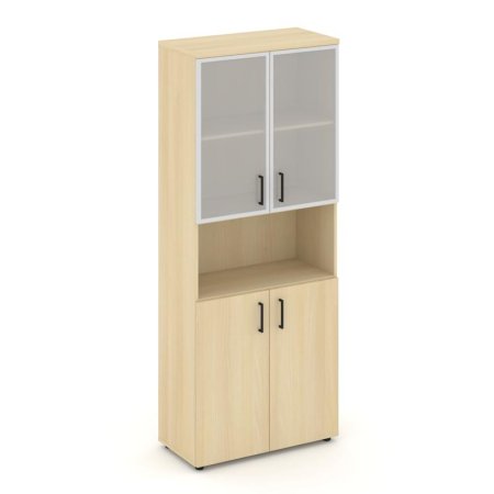 Шкаф высокий широкий SN.STS.E-106 (796х400х1982) (Акация Лорка/Сатин)