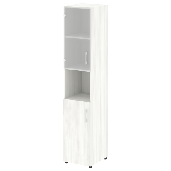 Шкаф высокий узкий нужен топ левый LT.SU 1.4 L 400x450x1990 (Снежная Патина)