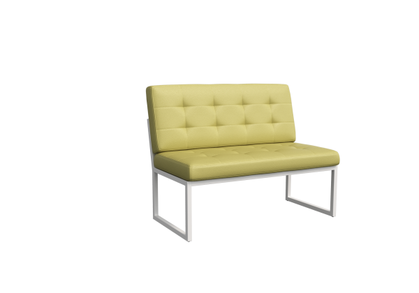 Диван двухместный NLT.D-2 (Korfu 14/Металл Белый)