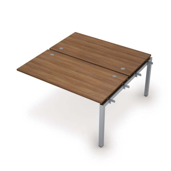 6МБС.5279 Бенч-система на 2 рабочих места, средний модуль (1400x1435x750) (Шамони темный/Алюминий матовый)