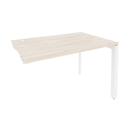 Стол-приставка на П-образном м/к к опорным элементам Onix O.MP-SPR-2.8 1180x800x750 (Денвер Светлый/Белый Металл)