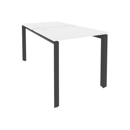 Рабочая станция на П-образном м/к Onix O.MP-D.RS-2.0.7 780x1475x750 (Белый Бриллиант/Черный металл)