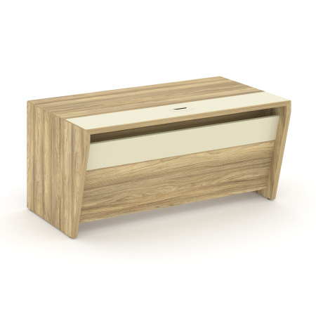 Стол руководителя прямой Corner COR.SR-16 (1600x900x750) (Гикори Песочный-Ваниль)