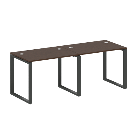 Рабочая станция Metal System Style БО.СМ-2.1 2000x720x750 (Венге Цаво/Антрацит металл)