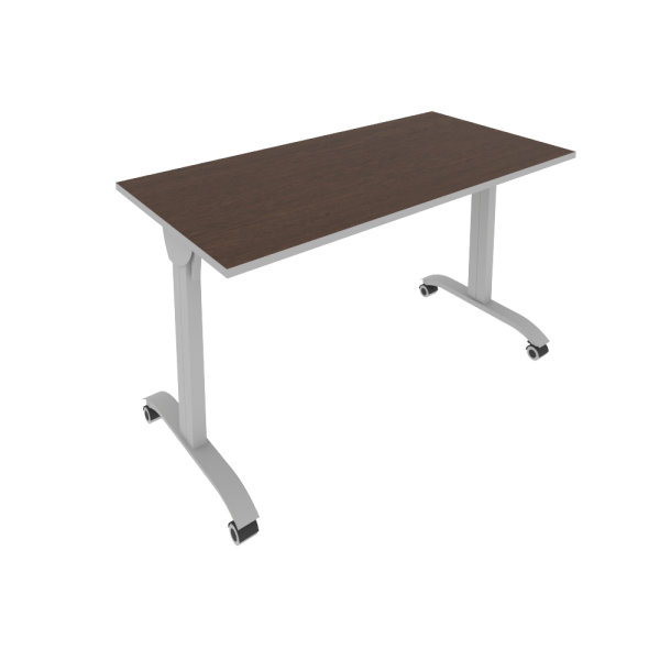 Стол складной мобильный Mobile system СМ-4 1300x650x757 (Венге Цаво-Титан/Серый металл)