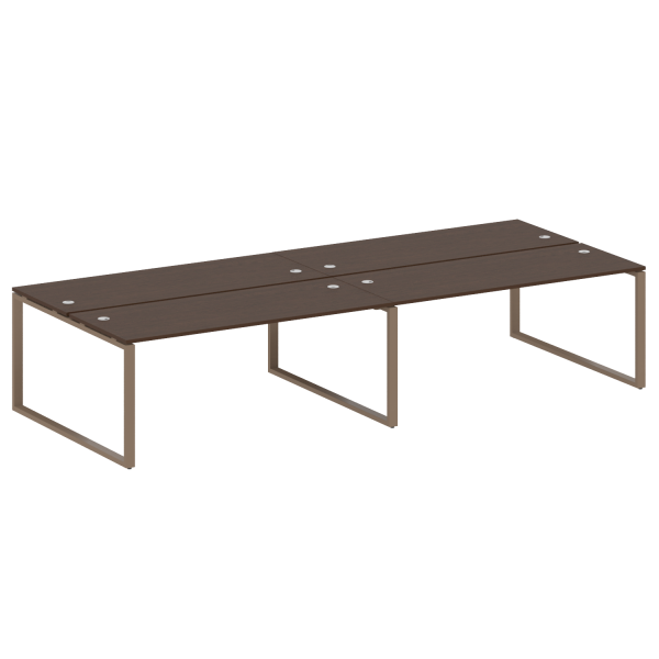 Рабочая станция Metal System Style БО.СМ-4.5 3600x1475x750 (Венге Цаво/Мокко металл)