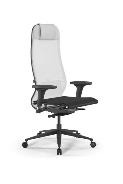 Кресло для руководителя Метта SynchroSit 10 B1-104D - T /Um00/Nb00/D02P(M23.B11.G19.W02) (Белый)