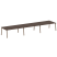 Стол для переговоров (3 столешницы) на А-образном м/к Metal System Style БА.ПРГ-3.5 5400x1235x750 (Дуб наварра/Серый металл)