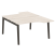 Рабочая станция на деревянных опорах Onix Wood OW.D.SA-2 1380x1995x750 (Тиквуд Светлый/Дуб Темный)