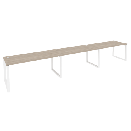 Рабочая станция на О-образном м/к Onix O.MO-RS-3.4.7 4740x720x750 (Дуб Аттик/Белый Металл)