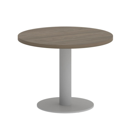 Стол журнальный круглый VR.SP-5-60.1G 600x600x450 (Вяз благородный/Серый Металл)