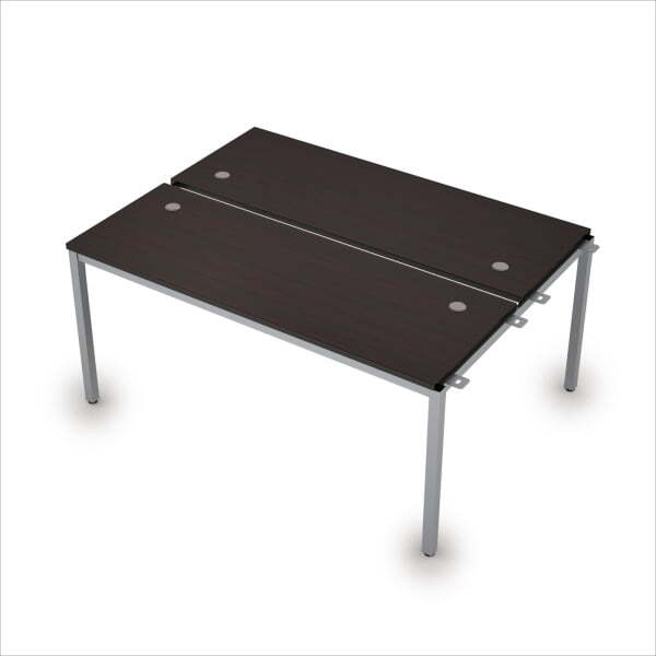 6МБН.264 Сдвоенные бенч-системы, начальный модуль (1600x1235x750) (Венге/Алюминий матовый)