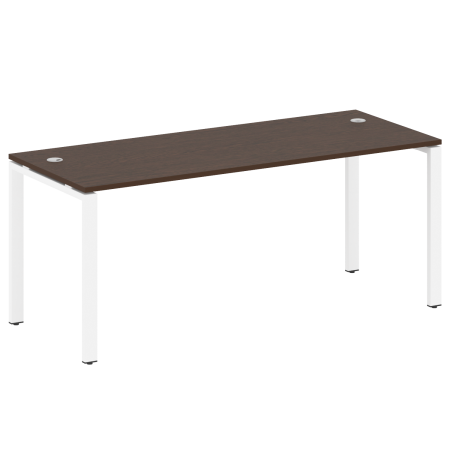 Стол письменный Metal System Style БП.СП-5 1800x720x750 (Венге Цаво/Белый металл)
