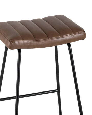 Стул барный Ковбой экокожа коричневый (Стул барный Ковбой коричневый)