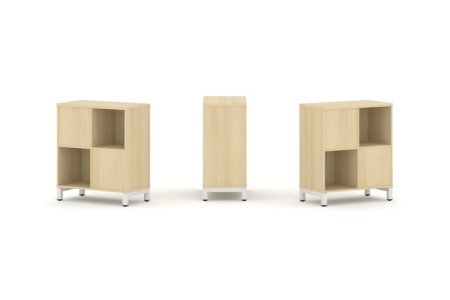 Набор стеллажа 2-х сторонний, 2 яруса SN.NSD-221 (754х400х881) (Акация Лорка/Металл Белый)