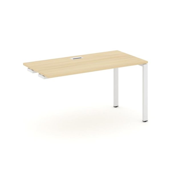 Стол-приставка к опорным элементам SN-6P.OPRS-002 (1180х600х750) (Акация Лорка/Металл Белый)