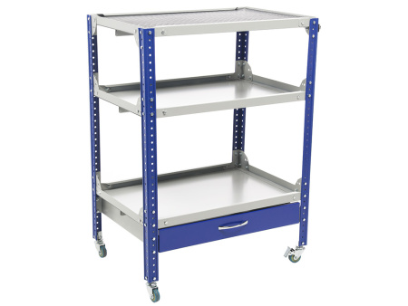 Ящик для тележки Garage (Серый/синий)