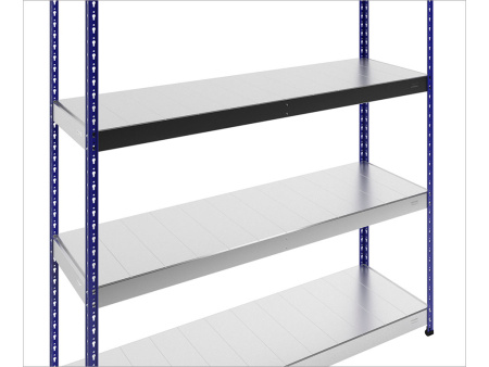 Стеллаж SB 200x152x51/4 c оцинкованным настилом (Серый/Синий)