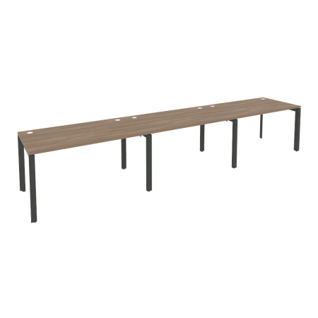 Рабочая станция на П-образном м/к Onix O.MP-RS-3.3.8 4140x800x750 (Дуб Аризона/Черный металл)