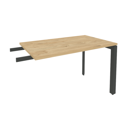 Брифинг-приставка на П-образном м/к Onix O.MP-BR-11 1180x720x750 (Тиквуд Светлый/Черный металл)