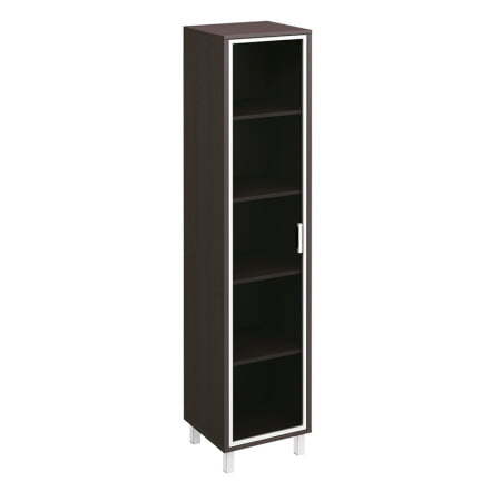 Шкаф для документов L и R дверь в алюминиевой рамке Борн B 431-817-818 480x450x2074 (Венге)