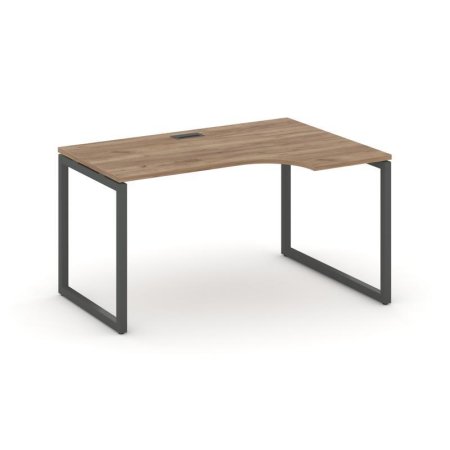 Стол рабочий эргономичный SN-4O.SPA-011(R) (1380х700/980х750) (Дуб Табак/Металл Антрацит)