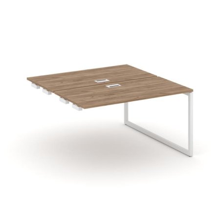 Стол-приставка к опорным элементам SN-4O.DPRS-024 (1580х1632х750) (Дуб Табак/Металл Белый)